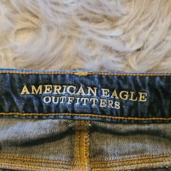 American eagle outfitters boy jean womens straight leg‎ jeans size 0 - Picture 3 of 7